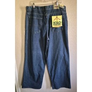 Vintage Solo Semore Denim Jeans Men's Size 40 Baggy Wide Leg Deadstock 90s USA